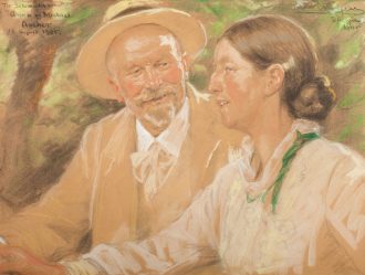 P.S. Krøyer. Sølvbrudeparret Michael og Anna Ancher (1905) | Anchers Hus