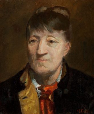 Portræt af den norske maler Kitty Kielland